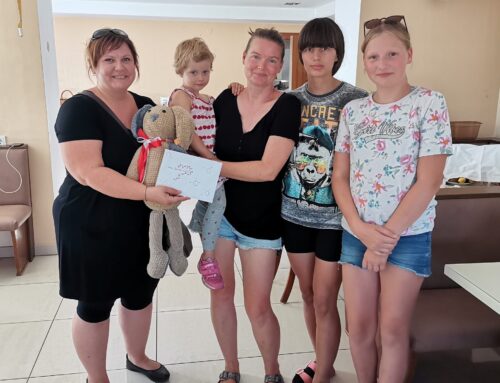 Spendenübergabe an das ukrainische Waisenhaus in Podersdorf am See