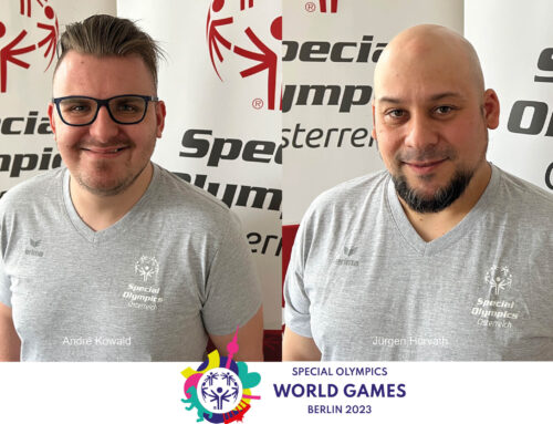 Special Olympics 2023 in Berlin mit André Kowald und Jürgen Horvath